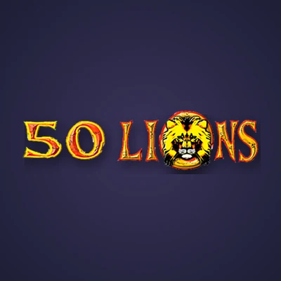 50 Lions pokie by Aristocrat: title logo