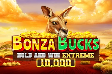 Bonza Bucks Hold and Win Extreme 10,000 pokie by Booming Games: cover art