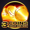 3 Coins: Hold and Win pokie by Booongo (BNG)